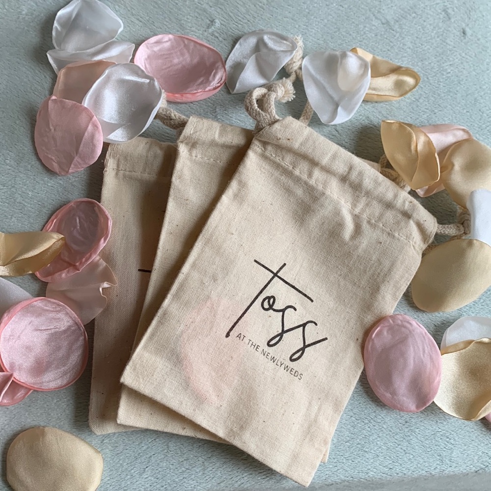 Wedding flower petal bags